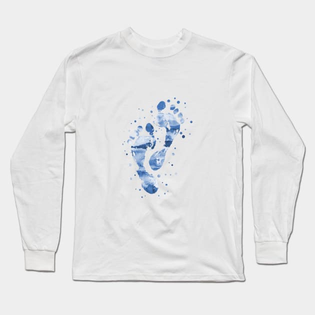 Footprint Long Sleeve T-Shirt by RosaliArt